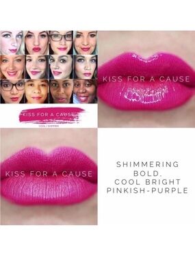 NEW LipSense Liquid Lip Color by LipSense - Bright PINK Fuchsia KISS FOR A CAUSE